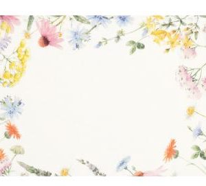 TOVAGLIETTA CORNICE DI FIORI