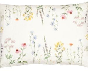 CUSCINO RETTANGOLARE STRISCE DI FIORI