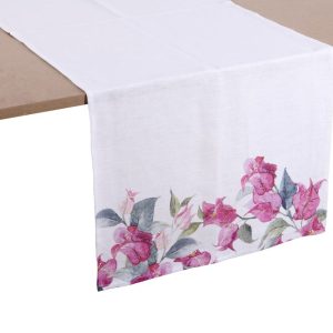RUNNER 140X50 CON FIORI SUI LATI CORTI