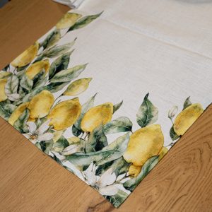 RUNNER 140X50 CON LIMONI SUI LATI CORTI